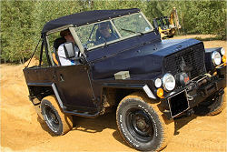 Sill Bars fitted with Tree Rails on a Lightwieght Military Landrover.